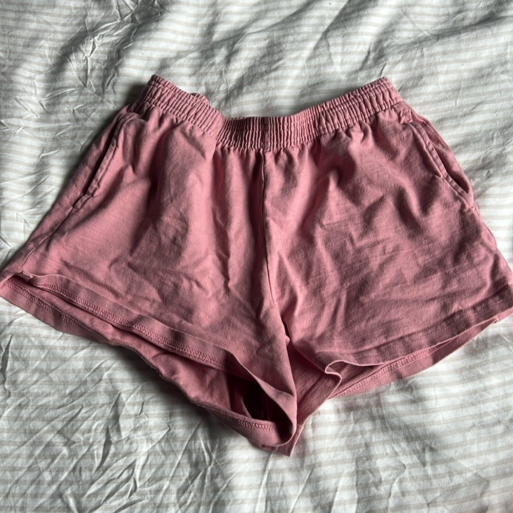Revolve pink shorts